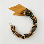 CouldNook Botanical Scarf Phone Wrist Strap - Upscale Anti‑Drop Lanyard