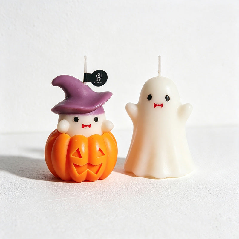 CouldNook Ghost Pumpkin Candle - Ghost Pumpkin Design