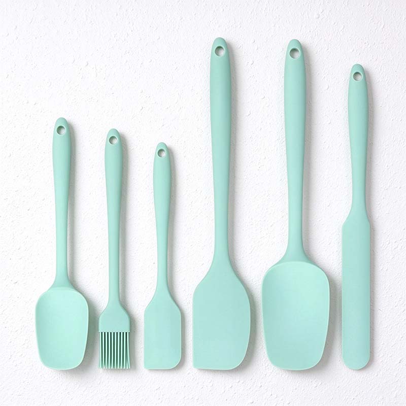 CouldNook Silicone Baking Tool Set - Six Coordinated Mixing Utensils