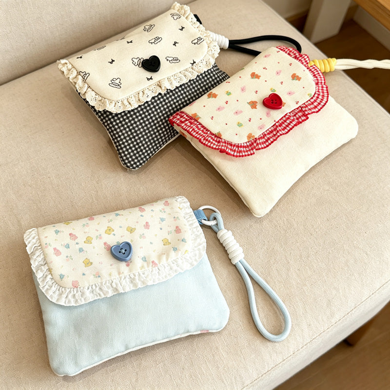 CouldNook Fabric Travel Pouch - Printed Snap Closure Designs