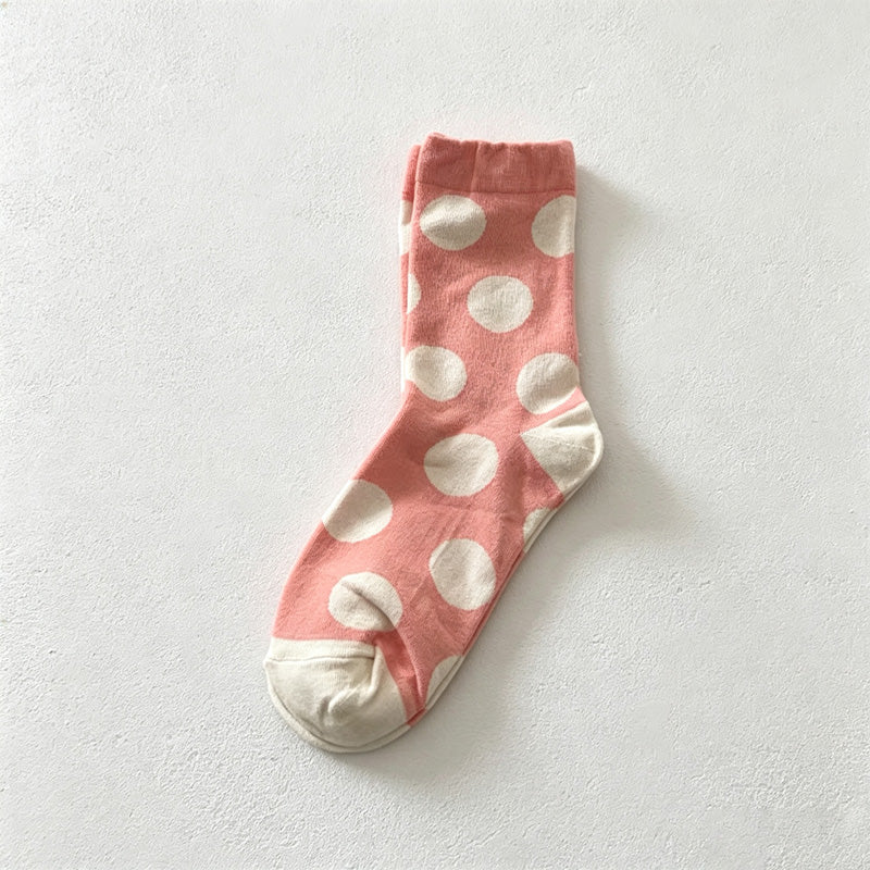 CouldNook Polka Dot Crew Socks - Bold Dot Pattern