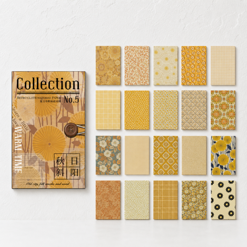 CouldNook Cloth-Textured Material Paper - Aesthetic Retro Stationery