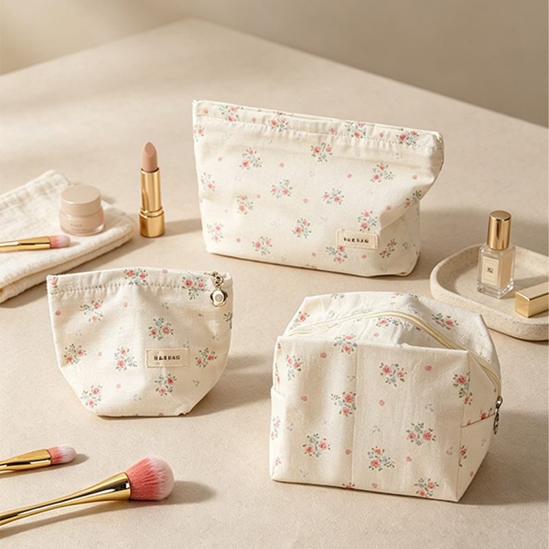 CouldNook Floral Cosmetic Bag - Vanity Storage Accent
