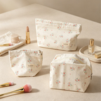 CouldNook Floral Cosmetic Bag - Vanity Storage Accent