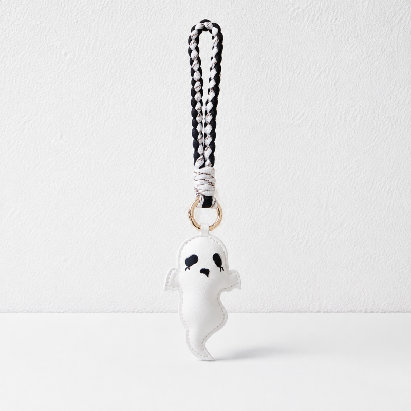 CouldNook Halloween Keychain Charm - Beaded Loops and Rope Motifs