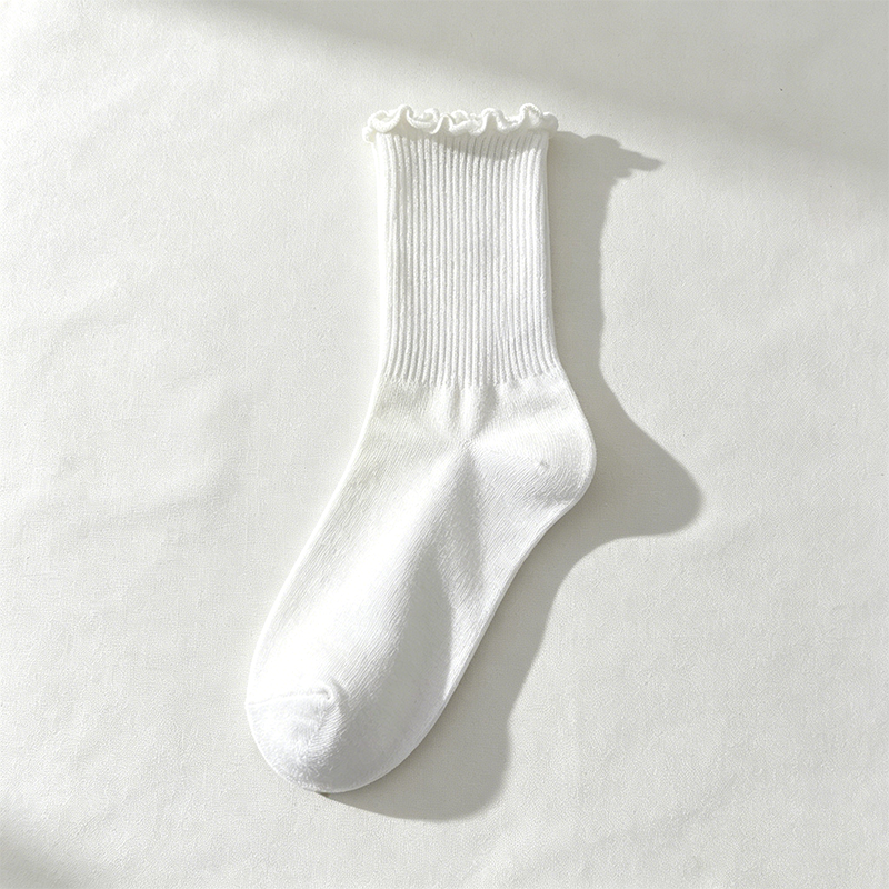 CouldNook Lace Edge Ankle Socks - Gentle Shoe Accent