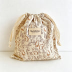 CouldNook Floral Drawstring Storage Bag - Six Animal and Flower Prints