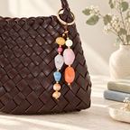 CouldNook Beaded Bag Charm - Mixed Shapes and Twin Hanging Strands