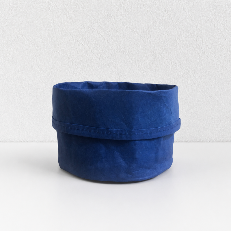 CouldNook Washable Kraft Paper Storage Basket - Folded Cuff Options