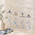 CouldNook Sailboat Wind Chime Ornament - Nautical Hanging Details
