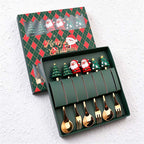 CouldNook Christmas Cutlery Set - Character Tops and Decorative Charm Designs