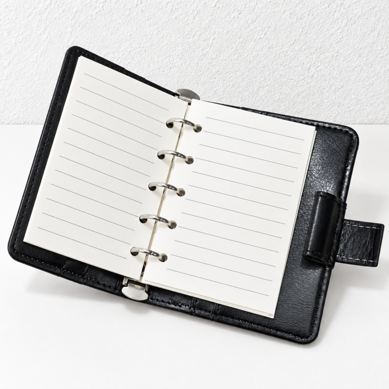 CouldNook Ring Binder Notebook - Snap Strap Pocket Cover