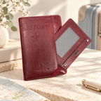 Passport Wallet - Embossed Cover and Interior Card Slots