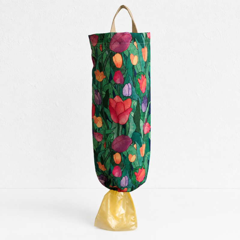 CouldNook Printed Hanging Bag Dispenser - Floral and Animal Designs