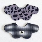 Reversible Scalloped Baby Bib in Assorted Prints