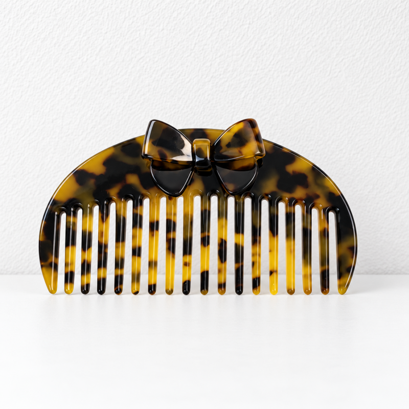 CouldNook Bow Grooming Accessory - Patterned Acetate And Decorative Bow Detail