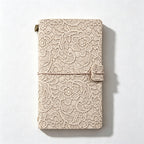 CloudNook 3-in-1 Embossed Floral A6 Notebook‑Refillable Vintage Journal
