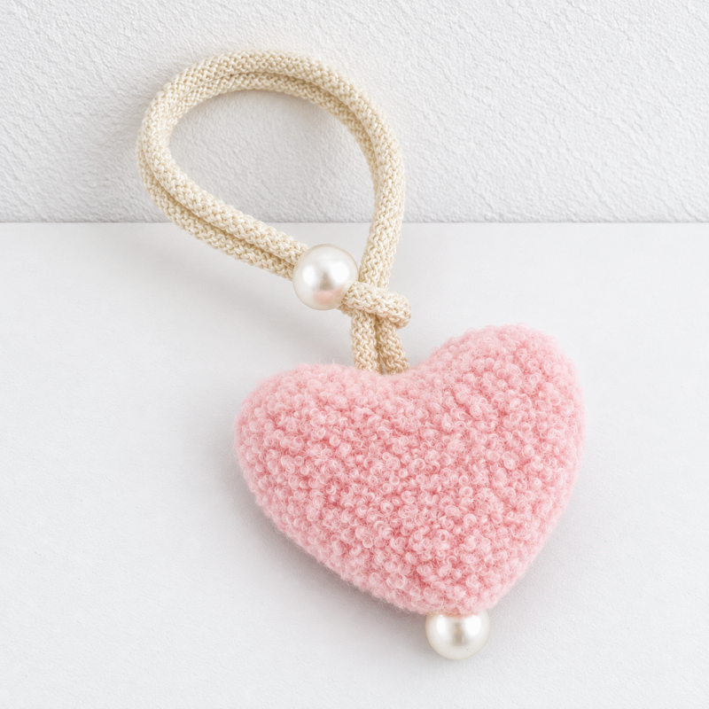 CouldNook Heart Curtain Tieback - Plush Pendant and Beads