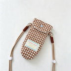 CouldNook Quilted Heart Crossbody Pouch - Gingham Phone Holder