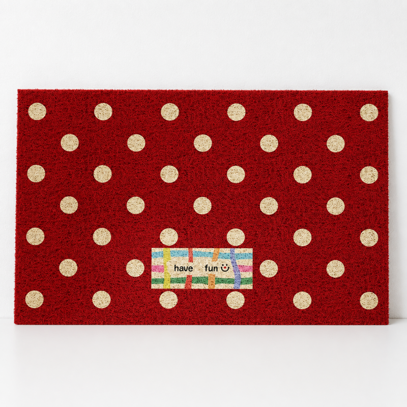 CouldNook Printed Entrance Mat - Dotted and Geometric Patterns