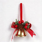 CouldNook Christmas Bell Ornament - Ribbon Bows and Seasonal Sprigs