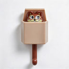 CouldNook Animal Wall Hook - Peeking Character and Curved Hanging Arm