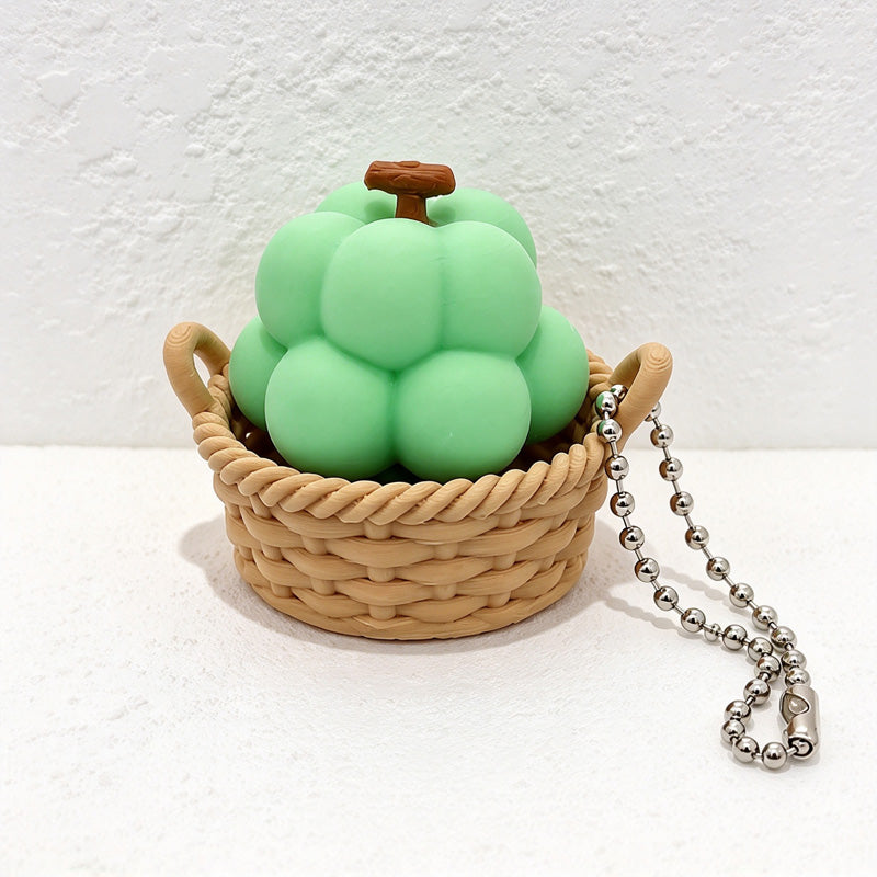 CouldNook Fruit Clicker Keychain - Textured Miniature Base