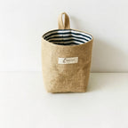 CloudNook Cotton Linen Hanging Storage Bag‑Wall Mount Organizer