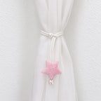 Star Curtain Tieback with Pearl-Like Bead Details