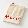 CouldNook Embroidered Letter Hand Towel - Textured Surface And Hanging Loop