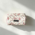 CouldNook Floral Quilted Cosmetic Bag - Padded Zip Pouch Styles