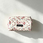 CouldNook Floral Quilted Cosmetic Bag - Padded Zip Pouch Styles