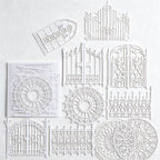 CouldNook Lace Paper Decoration Set - Openwork Borders and Delicate Cutout Motifs