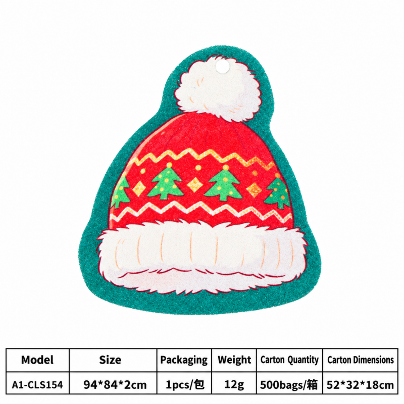 Compressed Christmas Dishwashing Sponges That Expand When Wet