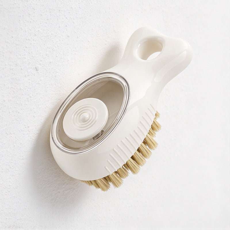 CouldNook Fish Kitchen Cleaning Brush - Press Button And Liquid Reservoir