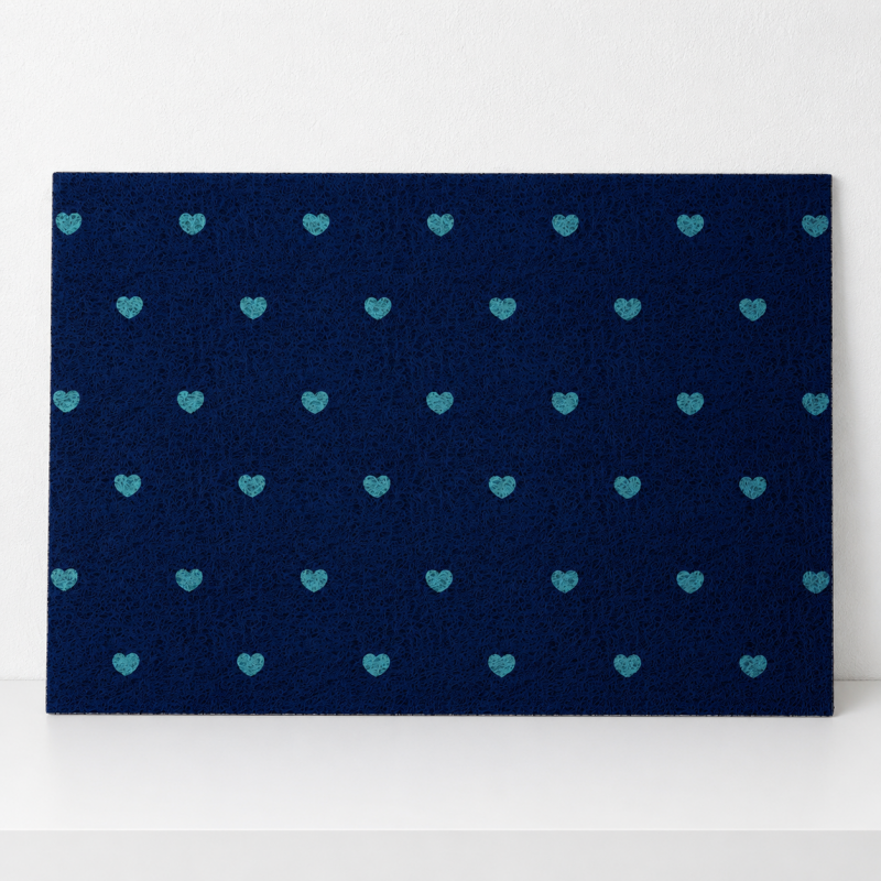 CouldNook Heart Print Entrance Mat - Five Color Choices