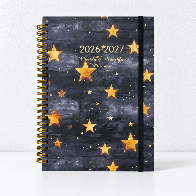 CouldNook Spiral Planner - Floral 2026 2027 Calendar Accent