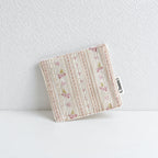 CouldNook Fabric Coaster - Floral Checks and Sewn Square Edges