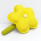 CouldNook Fabric Flower Decoration - Rounded Petals And Long Green Stem