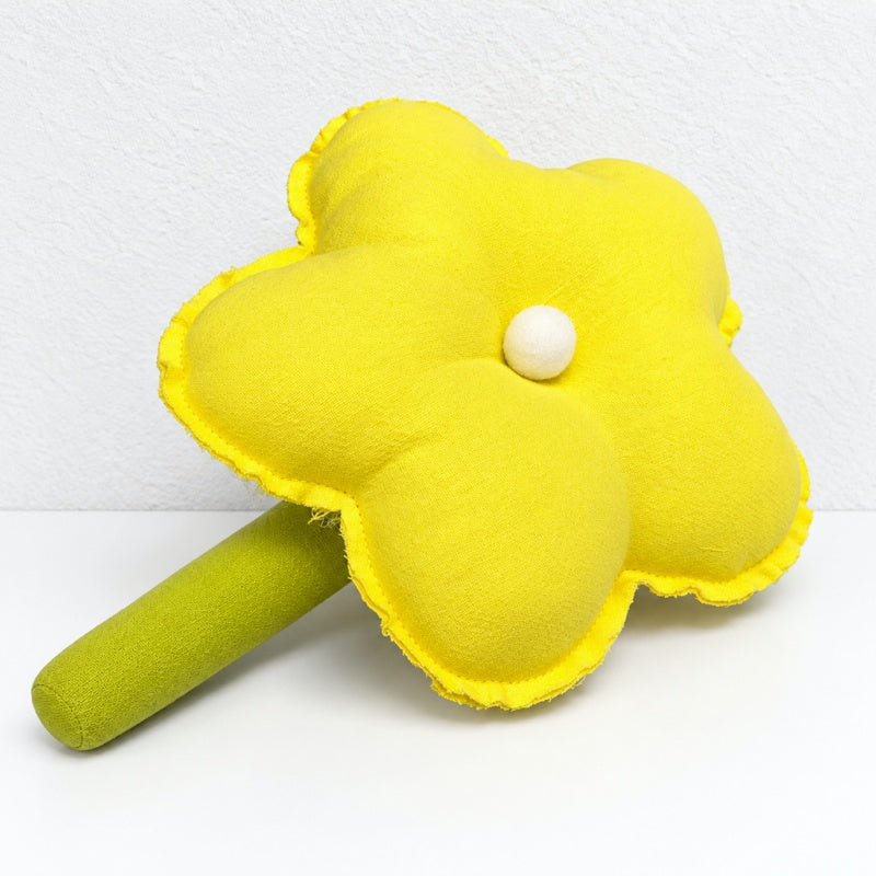 CouldNook Fabric Flower Decoration - Rounded Petals And Long Green Stem