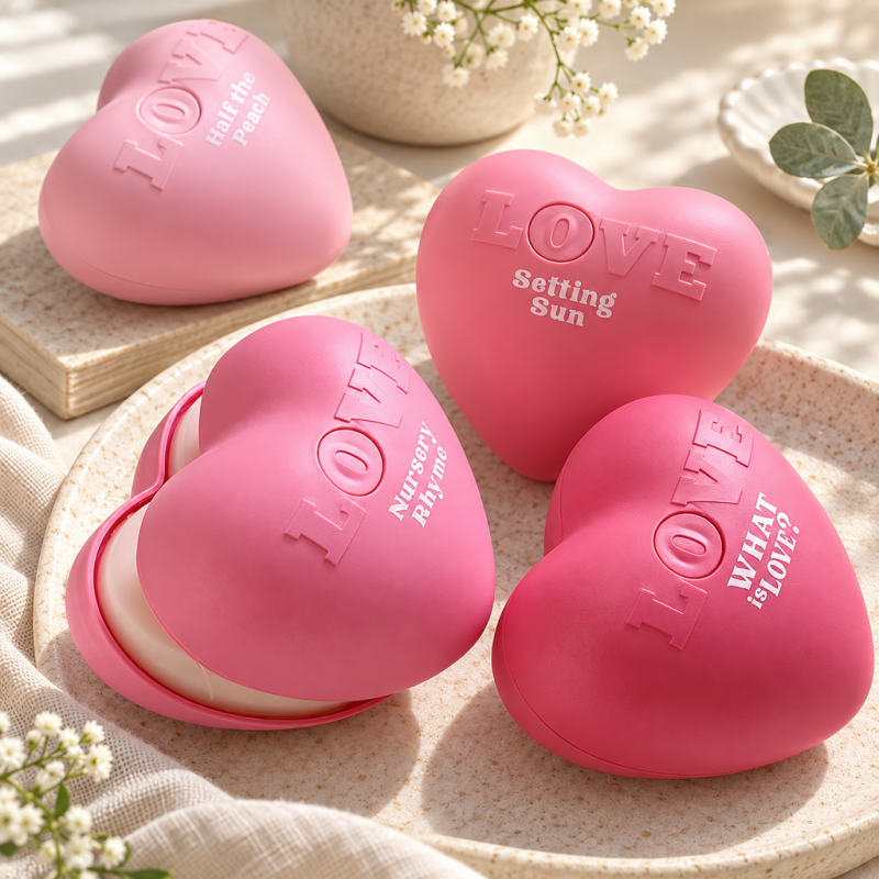 CouldNook Heart Fragrance Ornament - Sculpted Case and Raised Lettering Detail