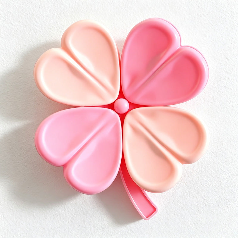 CouldNook Clover Bag Clip Set - Heart-Shaped Leaves and Magnetic Storage