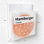 CouldNook Hamburger Coaster Set - Eight Layer Stack