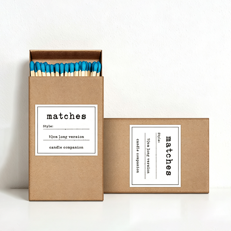 CouldNook Kraft Paper Matchbox with Wooden Matches Home Accent