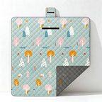 CouldNook Illustrated Game Picnic Mat - Foldable Family Design