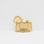 Golden Rocking Horse Pendant - DIY Fortune Charm