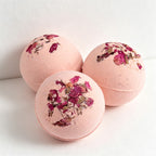 CouldNook Rose Petal Bath Bomb - Pink Botanical Sphere