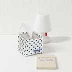 CouldNook Polka Dot Quilted Fabric Storage Basket - Open Top