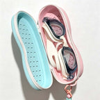 CouldNook Silicone Swimming Goggles Case - Ventilated Two-Tone Shell