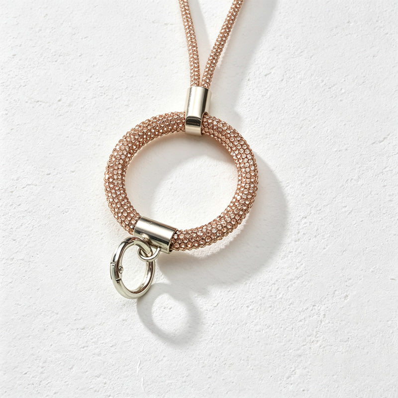 CouldNook Rhinestones Set Phone Strap with Rounded Links